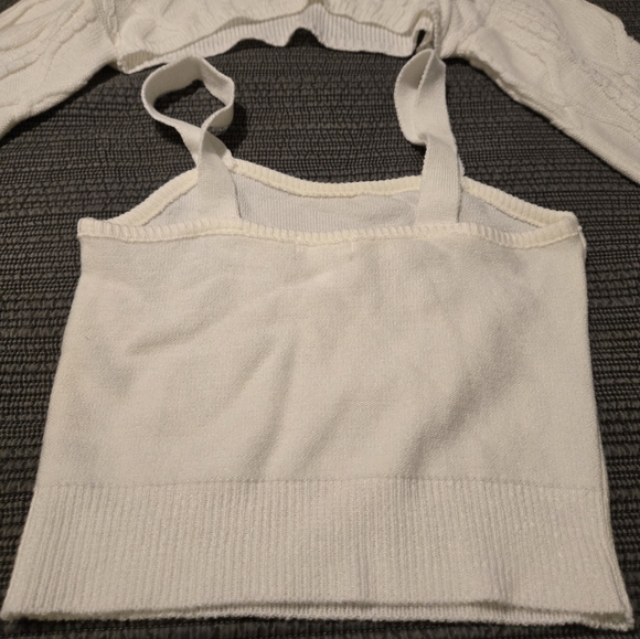 BP two piece cable knit shrug sweater set size XXS - Picture 9 of 10